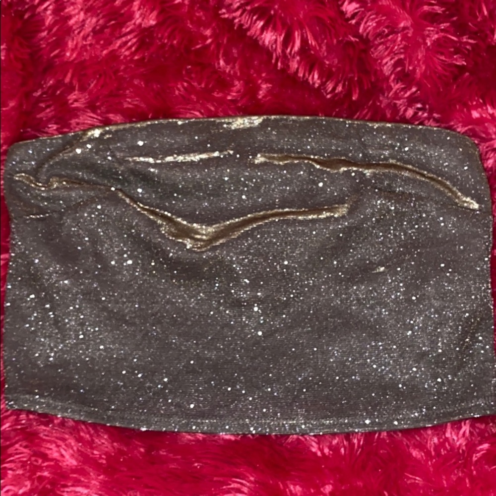 Shimmer tube top